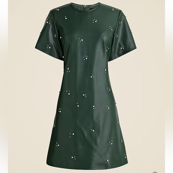 J. Crew Dresses & Skirts - J. Crew Collection mini dress in embellished faux leather Size 4
